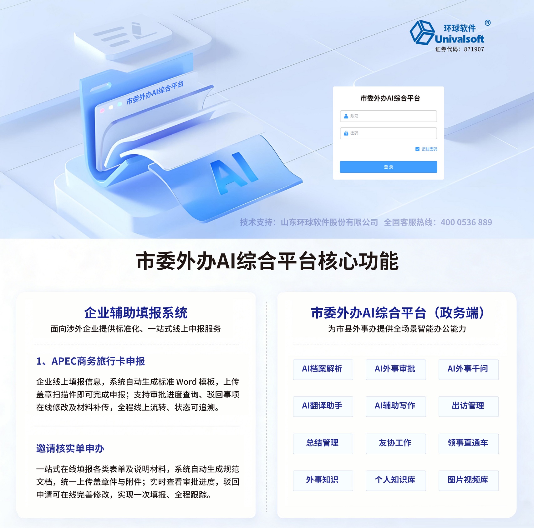 市委外辦AI綜合平臺核心功能