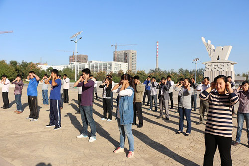 關愛從細微處開始 引入健身晨操彰顯企業(yè)活力